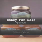 Sticker en vinyle coupé sur mesure pour l'apicultu (Devant)