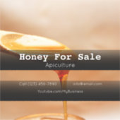 Sticker en vinyle coupé sur mesure pour l'apicultu (Devant)