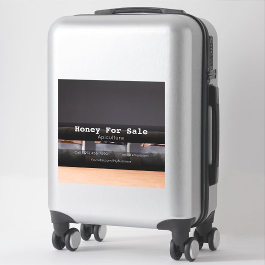 Sticker en vinyle coupé sur mesure pour l'apicultu (Sur valise)