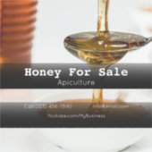 Sticker en vinyle coupé sur mesure pour l'apicultu (Devant)