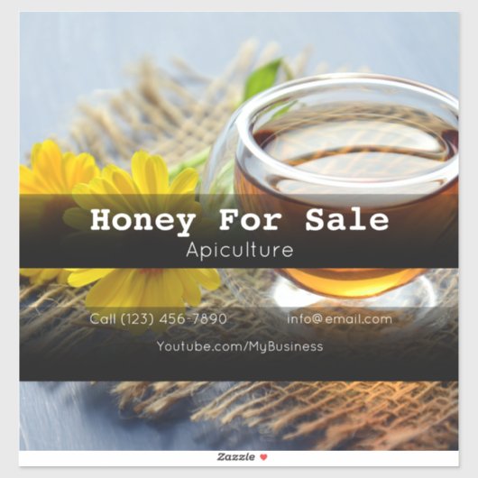 Sticker en vinyle coupé sur mesure pour l'apicultu (Feuille)