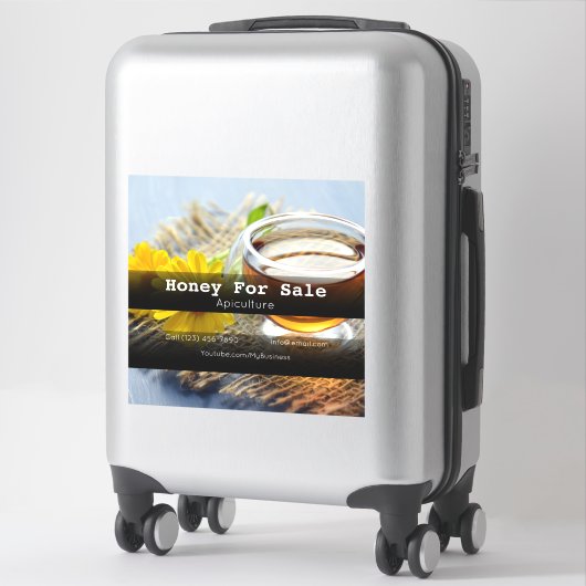 Sticker en vinyle coupé sur mesure pour l'apicultu (Sur valise)