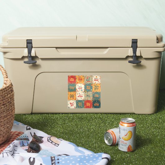 Sticker en vinyle coupé sur mesure pour le Nouvel  (Glacière)