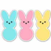 Sticker en vinyle Coupé sur mesure pour les lapins (Devant)