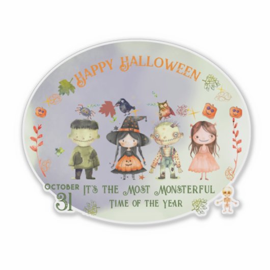 Sticker en vinyle coupé sur mesure pour les monstr (Devant)