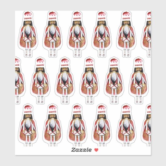 Sticker en vinyle coupé sur mesure pour Nutcracker (Feuille)