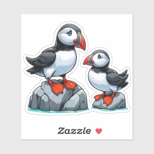 Sticker en vinyle coupé sur mesure pour oiseau-pou (Feuille)