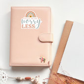 Sticker en vinyle coupé sur mesure "Pray More Worl