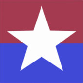 Sticker en vinyle coupé sur mesure Red, White et B (Devant)