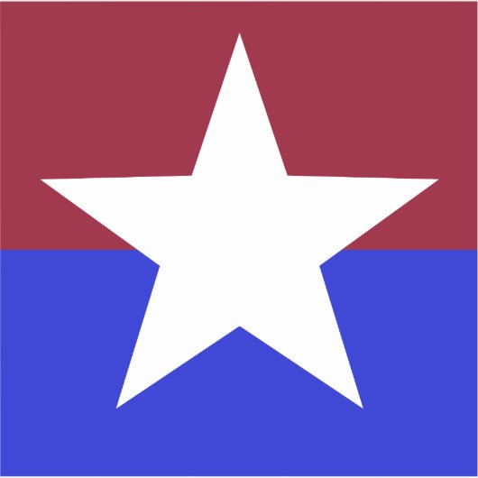 Sticker en vinyle coupé sur mesure Red, White et B (Devant)