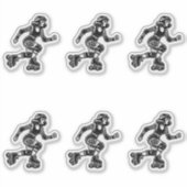 Sticker en vinyle coupé sur mesure : Roller Girl (Devant)