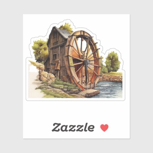 Sticker en vinyle coupé sur mesure Rustic Farm (Feuille)