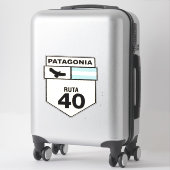 Sticker en vinyle Coupé sur mesure Ruta 40 (Sur valise)