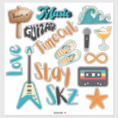 Sticker en vinyle coupé sur mesure SKZ Time Out (B (Feuille)