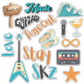 Sticker en vinyle coupé sur mesure SKZ Time Out (B