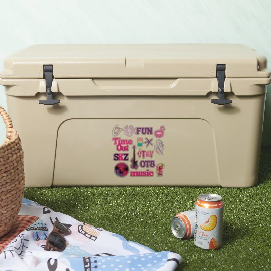 Sticker en vinyle coupé sur mesure SKZ Time Out (P (Glacière)