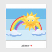 Sticker en vinyle cousu souriant (Feuille)