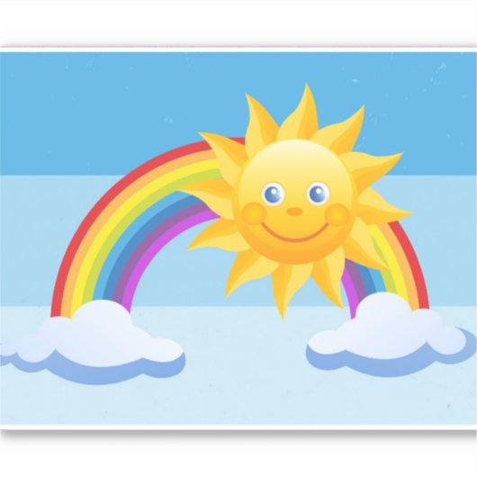 Sticker en vinyle cousu souriant (Devant)