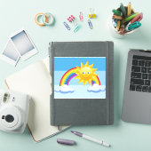 Sticker en vinyle cousu souriant (Couverture iPad)
