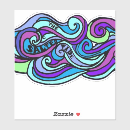 Sticker en vinyle cousu sur mesure (Feuille)