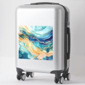 Sticker en vinyle d'aquarelle (Sur valise)