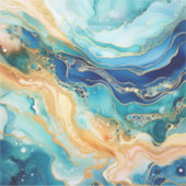 Sticker en vinyle d'aquarelle (Devant)