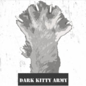 Sticker en vinyle Dark Kitty Army (Devant)