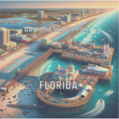 Sticker en vinyle de 3 pouces de Daytona Beach Pie (Devant)