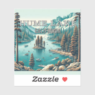 Sticker en vinyle de 3 pouces Hume Lake California