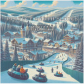 Sticker en vinyle de 3 pouces Indiana Parfait Nort (Devant)