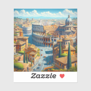 Sticker en vinyle de 3 pouces Rome Italie