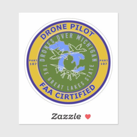 Sticker en vinyle de 4 po x 4 po (Feuille)