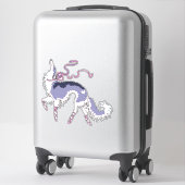 Sticker en vinyle de ballet Borzoi Die Cut (Sur valise)