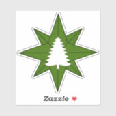 Sticker en vinyle de bois gris SCA (Feuille)