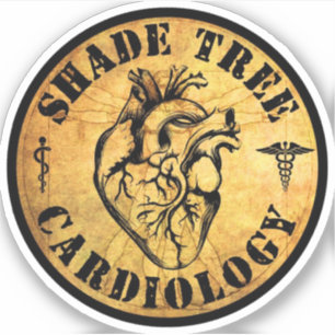 Sticker en vinyle de cardiologie ShadeTree/Décal