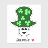 Sticker en vinyle de champignon St. Patrick (Feuille)