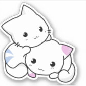 Sticker en vinyle de chat mou pour bouteille d'eau (Devant)