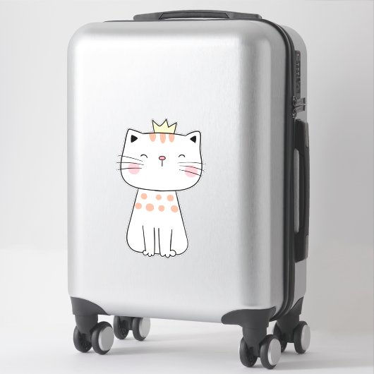 Sticker en vinyle de chaton (Sur valise)