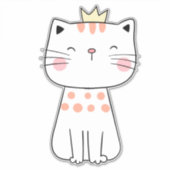 Sticker en vinyle de chaton (Devant)