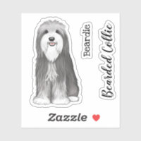 Sticker en vinyle de chien de Cartoon Collie à épa