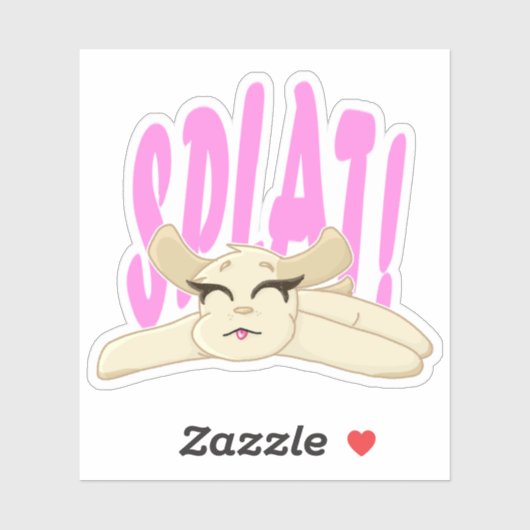 Sticker en vinyle de chiot (Feuille)