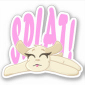 Sticker en vinyle de chiot (Devant)