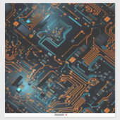 Sticker en vinyle de circuit électronique (Feuille)