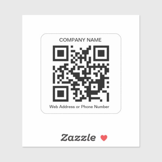 Sticker en vinyle de code QR personnalisé (Feuille)