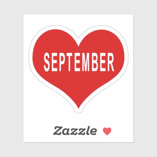 Sticker en vinyle de coeur rouge d'amour (Feuille)