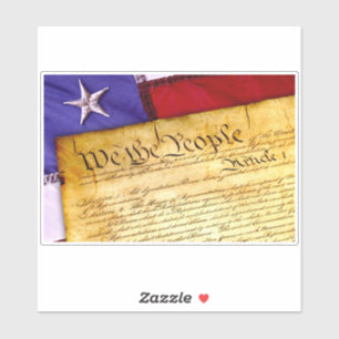 Sticker en vinyle de constitution