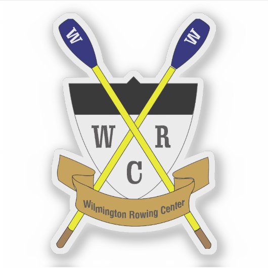 Sticker en vinyle de crête WRC - Options multiples (Devant)