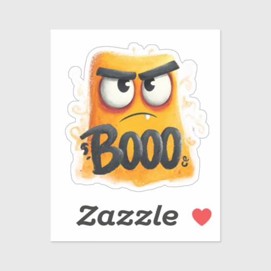 Sticker en vinyle de Cute Boo | Décal Sassy Ghost (Feuille)