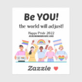 Sticker en vinyle de fierté (Feuille)