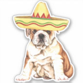 Sticker en vinyle de Fiesta Bulldog (Devant)
